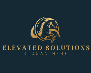 Equine Horse Stallion logo design