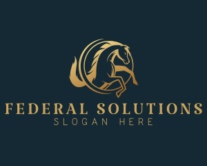 Equine Horse Stallion logo design