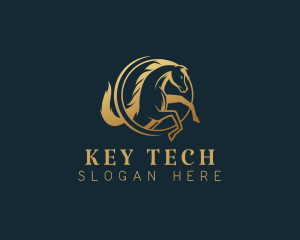 Equine Horse Stallion logo design