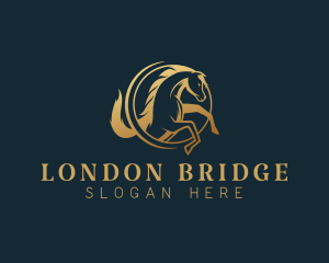 Equine Horse Stallion logo design