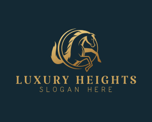 Equine Horse Stallion logo design