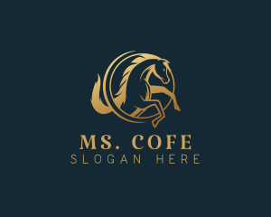 Equine Horse Stallion logo design