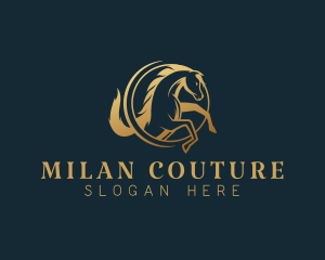 Equine Horse Stallion logo design