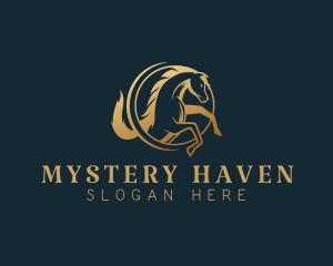 Equine Horse Stallion logo design