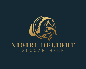 Equine Horse Stallion logo design