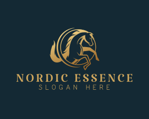 Equine Horse Stallion logo design