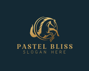 Equine Horse Stallion logo design