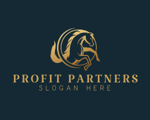 Equine Horse Stallion logo design