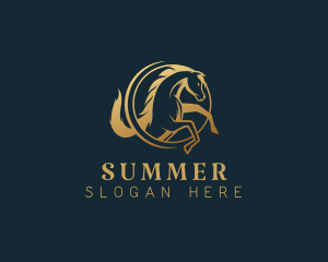 Equine Horse Stallion logo design