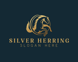 Equine Horse Stallion logo design