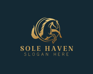 Equine Horse Stallion logo design