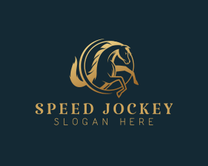 Jockey - Equine Horse Stallion logo design