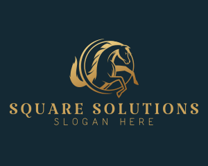 Equine Horse Stallion logo design