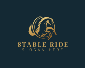 Equine Horse Stallion logo design