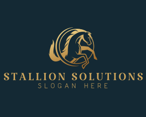 Stallion - Equine Horse Stallion logo design