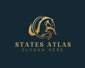 Equine Horse Stallion logo design