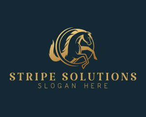 Equine Horse Stallion logo design