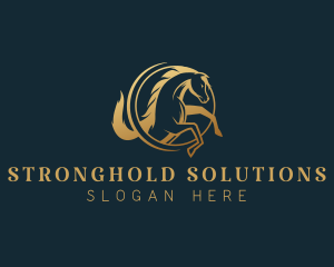 Equine Horse Stallion logo design