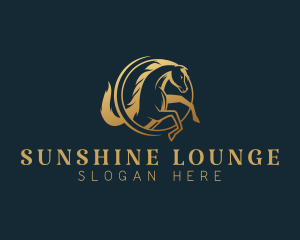 Equine Horse Stallion logo design