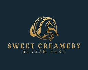 Equine Horse Stallion logo design