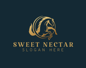 Equine Horse Stallion logo design