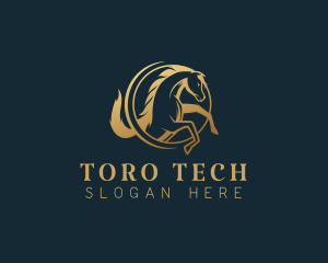 Equine Horse Stallion logo design