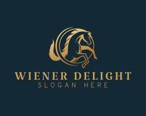 Equine Horse Stallion logo design