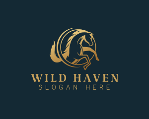 Equine Horse Stallion logo design