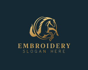 Equine Horse Stallion logo design