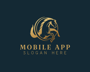 Wild Horse - Equine Horse Stallion logo design