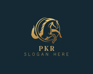 Equine Horse Stallion logo design