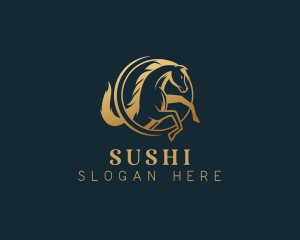 Equine Horse Stallion logo design