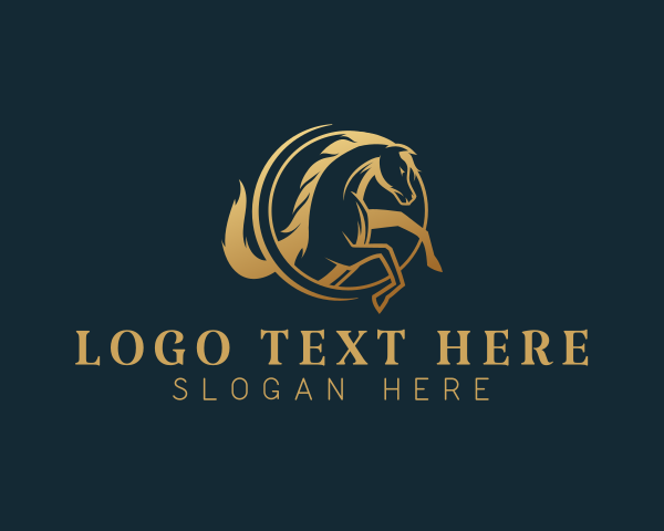 Gallop - Equine Horse Stallion logo design