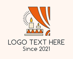 Commemoration - Ethnic Home Decor Candle logo design