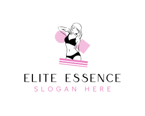 Girlfriend - Feminine Underwear Woman logo design