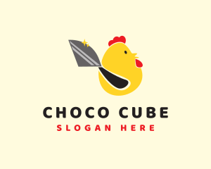 Knife - Chicken Rooster Knife logo design