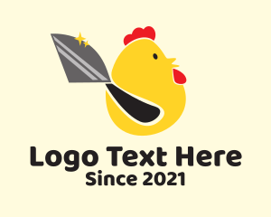 Knife - Chicken Knife Mascot logo design