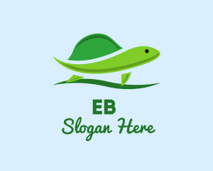 Zoo - Green Baby Turtle logo design