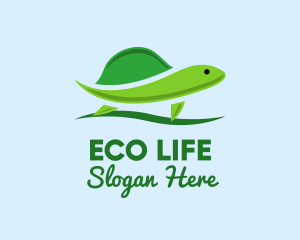 Green - Green Baby Turtle logo design