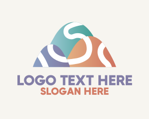 Sugar Cone - Pastel Mountain Road logo design