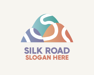 Pastel Mountain Road logo design