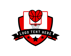 Basketball Coach - Basketball Shield Game logo design