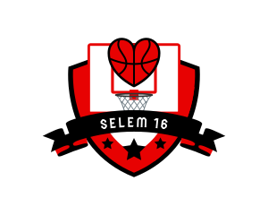Basketball Ring - Basketball Shield Game logo design