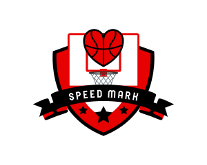 Basketball Shield Game logo design