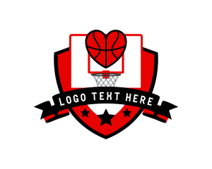 Banner - Basketball Shield Game logo design