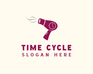 Hair Dryer Time logo design