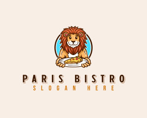 Lion Cheese Pizza logo design