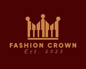 Crown Piano Music logo design