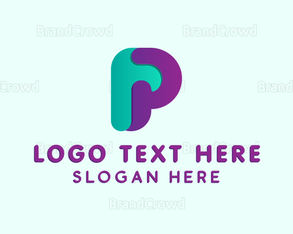 Startup Creative Business Letter P Logo