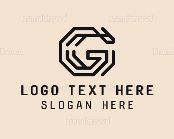 Octagon Cyber Technology Letter G Logo
